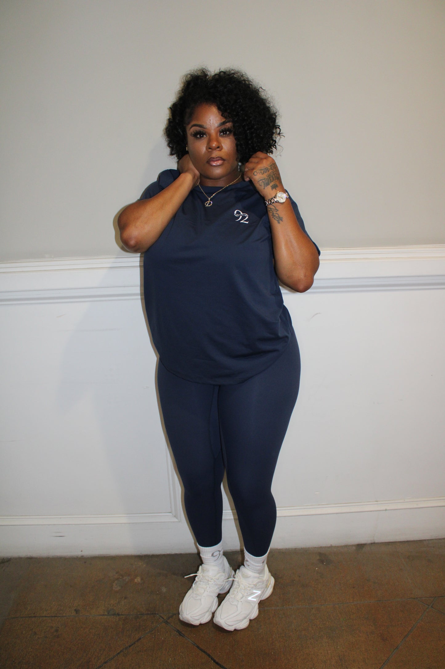 Oversized Tee Legging Set